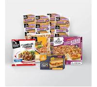 VOLAILLE SURGELEE - FRANCE KEBAB - Pack découverte - 12 kebabs + 1 kebab et 1 pizza prêts à l'emploi