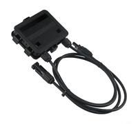 Volakebeing 180-300W DC 1000V Panneau solaire double face étanche PV Boîte de connecteurs de jonction IP65 Plastique Noir Métal