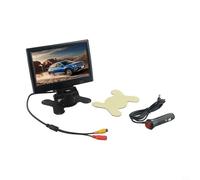 Volakebeing 7 Pouces TFT LCD Caméra de Recul Voiture Kit avec 2 Entrées AV pour Camions Remorques Véhicules Utilitaires Soutien DC 12V/24V pour Vidéo PAL/NTSC