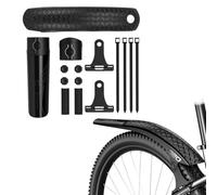 Volakebeing ABS noir pour garde-boue pour VTT de 66 cm, 69,8 cm, 73,7 cm, angle réglable pour avec montage à dégagement rapide, ajustement avant et arrière pour (arrière + avant)