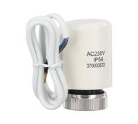 Volakebeing Actionneur thermique électrique Tête de vanne M30 x 1,5 mm pour thermostat chauffage radiateur 230 V 2 W normalement ouvert Blanc Matériau PC IP54 étanche