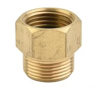 Volakebeing Adaptateur de nettoyeur haute pression M22 x 1,5 à 1/2", connecteur métrique femelle en laiton pour lance de nettoyeur haute pression, 400 bar max, résistant à la température de 150°C