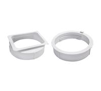 Volakebeing Adaptateur de tuyau d'échappement pour climatiseur portable de 15 cm, connecteur d'aération en ABS mobile, kit de fenêtre AC compatible avec les unités Midea Aircon blanc (KY-25 15 cm)