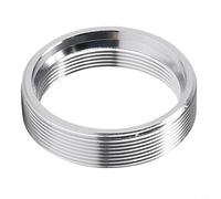 Volakebeing Adaptateur d'objectif à monture C de 25 mm pour appareil photo, microscope, sécurité industrielle, bague d'adaptation en alliage d'aluminium, diamètre extérieur de 30 mm, noir et blanc