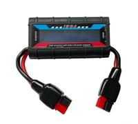 Volakebeing Analyseur de puissance numérique LCD avec rétroéclairage, wattmètre, moniteur de performance de la batterie et de décharge, testeur de courant de tension pour RC, solaire, (150 A)