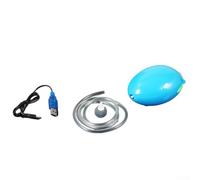 Volakebeing Aquarium silencieux avec double sortie - Batterie rechargeable compacte - Aérateur de pêche pour l'extérieur - Trou unique