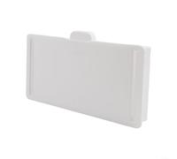 Volakebeing Boîte de rangement sous le tiroir de bureau, porte-stylos, conteneur de bureau, matériau ABS, grande capacité, design coulissant lisse, joint anti-poussière, noir, gris, blanc (blanc)