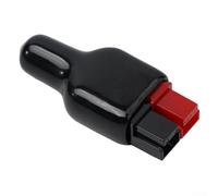 Volakebeing Borne de connecteur 30 A 600 V avec cache anti-poussière en caoutchouc PVC noir pour câbles électriques à courant élevé pour applications d'alimentation