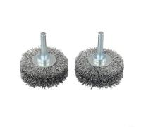 Volakebeing Brosse en fil d'acier de 50 mm de diamètre pour meuleuse, perceuse rotative, tige de 6 mm, polissage, ébavurage, élimination de la rouille, meulage de sculpture sur bois