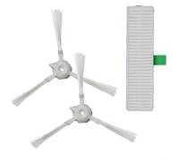 Volakebeing Brosse latérale et filtre de rechange compatibles avec ZR740003 Explorer 60 RG7447 RG7455 RG7455WH RG744 RG745 RR742 RR744 Brosse latérale et filtre