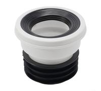 Volakebeing Buse de raccordement de toilette droite excentrique - Raccord de tuyau de vidange réglable en PVC - Kit de salle de bain - Gestion efficace des déchets de toilette (A)