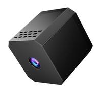 Volakebeing Caméra de sécurité sans fil avec détecteur de mouvement intégré AP WiFi Module sans Internet nécessaire Base magnétique Caméra de surveillance intérieure Noir (F1)