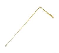 Volakebeing Canne de radiesthésie en acier inoxydable pour la détection de l'eau - Outil de plongée réglable de 50 cm, compatible avec la géomancie et les levés de terrain (doré)