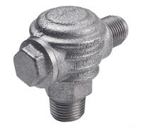 Volakebeing Clapet anti-retour en fer à 3 ports connecteur mâle pour compresseur d'air et pompe à air, raccord de valve de rechange pour accessoires de compresseur et système d'air (50,8 x 48,2 x 25,4
