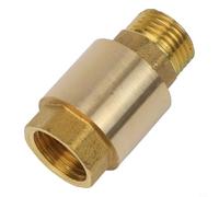 Volakebeing Clapet anti-retour en laiton pour la prévention du refoulement avec filetage femelle et mâle, clapet anti-retour pour carburant, air, huile, gaz (/5,1 cm)