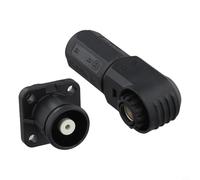 Volakebeing Connecteur de stockage d'énergie de batterie 120 A 200 A terminal rapide monocœur ignifuge IP67 PA66 coque pour systèmes de stockage d'énergie (200 A-noir)