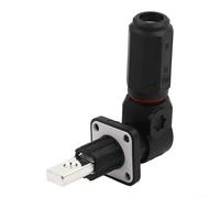 Volakebeing Connecteur de stockage d'énergie de batterie 120 A 200 A terminal rapide monocœur ignifuge IP67 PA66 coque pour systèmes de stockage d'énergie (120A-Noir)