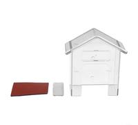 Volakebeing Coque étanche en polycarbonate transparent pour sonnette sans fil - Protection contre la pluie - Contrôle d'accès - Bouton bouclier facile à presser - Garde 5 côtés - Vue claire