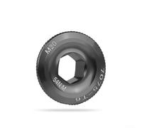 Volakebeing Couvercle de boulon de fixation pour pédalier M10 en alliage d'aluminium pour manivelles à arbre creux, compatible avec M15//M19/M20 pour vis de manivelle, anodisé (noir M20)