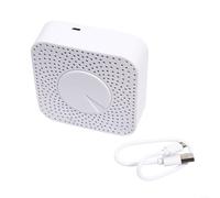 Volakebeing Détecteur de qualité de l'air avec surveillance de la température et de l'humidité, capteurs de dioxyde de carbone et PM2,5, contrôle vocal compatible avec Alexa, intégration intelligente