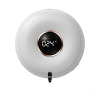 Volakebeing Distributeur de savon en mousse mural automatique avec capteur infrarouge, 280 ml, rechargeable par USB, pour cuisine ou salle de bain, installation sans perçage, blanc