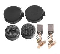 Volakebeing Ensemble de balais de carbone avec capuchon de support pour CB430 BHP460 BHR200 BGA452 Pièces de rechange en cuivre carbone compatible avec plusieurs modèles (type 4)