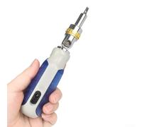 Volakebeing Ensemble de tournevis à cliquet magnétique de 35,6 cm avec 14 embouts en alliage d'acier, angle réglable de 180° et poignée de rangement pour réparations à domicile, bricolage, atelier