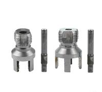 Volakebeing Ensemble d'outils de filetage professionnel PPR avec filetage interne externe de 20 mm et 25 mm pour tuyau d'eau, plomberie, outil de coupe de filetage en métal, accessoire de forage