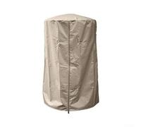 Volakebeing Housse pour chauffage extérieur en tissu Oxford 210D résistant aux UV et à l'eau, doublure argentée pour protection contre la décoloration, rangement inclus (beige)