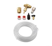 Volakebeing Injecteur de savon en aval réglable en laiton pour nettoyeur haute pression 4000 psi, vanne de mesure de débit de 2 à 5 GPM, raccords à connexion rapide de 3/8", compatibles avec Mos