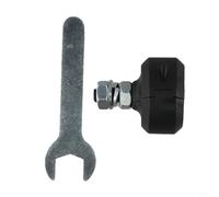 Volakebeing Interrupteur de fin de course magnétique pour portail coulissant, butée d'allée, en ABS noir, avec support, kit de clé magnétique, compatible avec tous les ouvre-portails