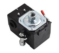 Volakebeing Interrupteur de pression robuste 26 A 70-110 PSI pour compresseur d'air, connexion à port unique, en plastique noir, commande de pompe de rechange (125-170 psi)