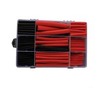 Volakebeing Kit de 270 gaines thermorétractables de qualité industrielle à double paroi avec rapport de rétrécissement de 3 1 pour regroupement et étanchéité de fils électriques