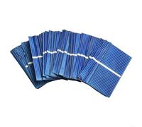 Volakebeing Kit de module solaire 52 x 26 mm Mini panneau d'alimentation 0,5 V 400 mA Cellules en silicium polycristallin pour modèles solaires Guirlande lumineuse 100 pièces