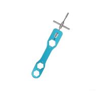 Volakebeing Kit de retrait de goupille de roulement de bobine en alliage d'aluminium pour l'entretien du moulinet d'appât, 10,2 cm - Ensemble d'outils de démontage avec clé hexagonale et nettoyage