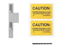 Volakebeing Kit de verrouillage de générateur pour disjoncteurs principaux ITE Gould Murray 150/200 A avec plaques de sécurité d'espacement de 3,8 cm pour générateur fiable (SD200SA)