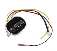 Volakebeing Lecteur de musique électrique 12 V pour enfants, circuit USB et MP3, construction en plastique et métal, accessoire de véhicule pour bébé (n°2 12 V)