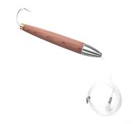Volakebeing Leurre pour thon en cèdre gréé 15,5 cm 74,5 g Appât en bois pour pêche à la traîne et lancer Compatible avec thon Dorado pour Marlin Sailfish (bûche)