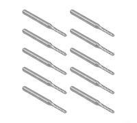 Volakebeing Lot de 10 fraises en carbure de tungstène de 2 mm avec tige de 20,3 cm pour circuit imprimé et machines CNC, convient pour le métal, le plastique, le bois, la fibre de verre, le carbone,