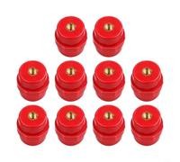 Volakebeing Lot de 10 isolateurs de barre omnibus M8 SM-35 rouge BMC pour armoires de distribution en polyester haute résistance 32 x 35 mm