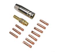 Volakebeing Lot de 12 embouts de buse de soudage MB15 MIG 0,8 mm M6 pour torche 14AK 15AK en cuivre, chrome et zirconium, accessoires de soudure (1 mm)