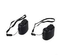 Volakebeing Lot de 2 chargeurs à manivelle pour téléphone, tablette, camping, randonnée, équipement de survie, dispositif de charge en plein air Hurricane (noir)