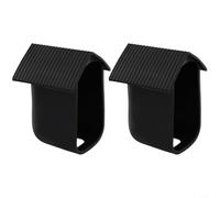 Volakebeing Lot de 2 coques de protection en silicone résistantes aux intempéries pour Cam 2C et Cam 2C Pro, avec découpes précises, étanche à l'eau et à la poussière (noir)