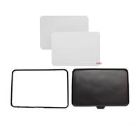 Volakebeing Lot de 2 films de protection d'écran en verre trempé + coque en silicone pour TM7Screens, 2 films de protection en verre trempé transparent, 1 coque de protection en silicone noire