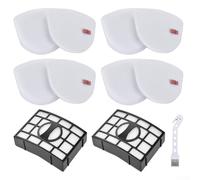 Volakebeing Lot de 2 filtres de rechange pour aspirateur Shark Upright UV725 CU530 ZU560 | Filtres lavables en mousse et feutre avec brosse de nettoyage