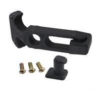 Volakebeing Lot de 2 loquets en caoutchouc avec poignée en T pour boîte à outils, chariot, véhicules tout-terrain, vis M5, noir, compatible avec camions automobiles