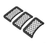 Volakebeing Lot de 3 filets de rangement latéraux pour siège de voiture avec poche pour téléphone portable, noir, 15 cm x 8 cm, pour accessoires d'intérieur de voiture, convient aux petits objets