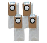 Volakebeing Lot de 4 sacs à poussière pour aspirateur robot Eufy Omni S1 Pro, station de base auto-vide, haute capacité, 2,5 L, sacs de rechange avec matériau non tissé