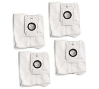 Volakebeing Lot de 4 sacs à poussière pour aspirateur robot - Grande capacité - En tissu non tissé - Compatible avec les modèles CS-RC3 CS-RE4P - Système de filtration à 5 couches - Blanc