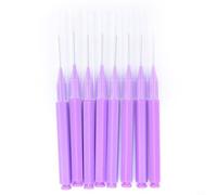 Volakebeing Lot de 40 mini brosses de nettoyage pour pommeau de douche avec petit trou multifonction pour buse de robinet, robinet d'évier, appareil de cuisine, sourcils et (violet)